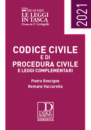 Codice civile e codice di procedura civile e leggi complementari pocket 2021