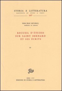 Recueil d'études sur saint Bernard et ses écrits