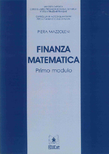 Finanza Matematica Primo Modulo