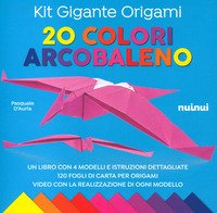Kit gigante origami. 20 colori arcobaleno
