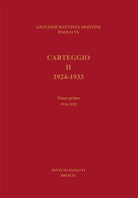 Carteggio. 1924-1933