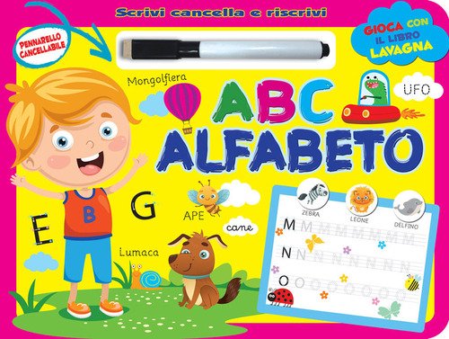 A B C alfabeto. Scrivi e cancella