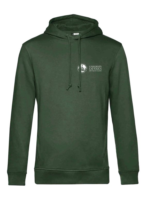 Felpa Organic Hooded Forest Green L