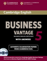 Cambridge English: Business Vantage 5. (liv. B2)bec Sb With Answers + Cd