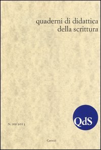 QdS. Quaderni di didattica della scrittura