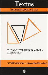 Textus. English studies in Italy (2015)