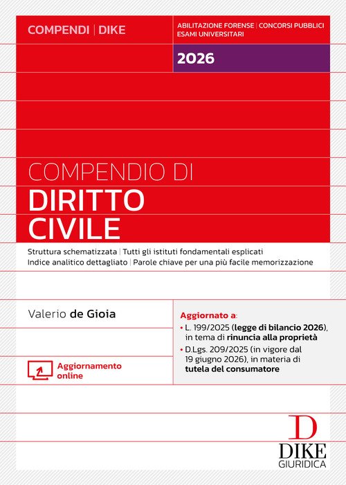 Compendio di diritto civile 2026
