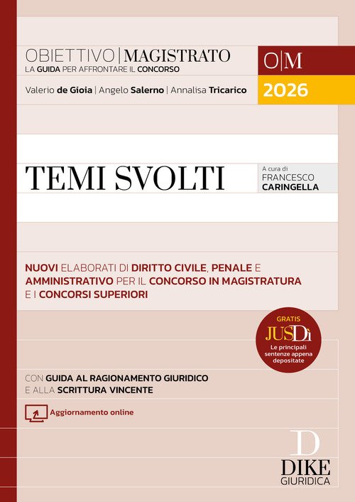 Temi svolti per il concorso in magistratura e i concorsi superiori 2026