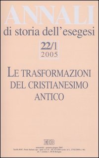 Annali di storia dell'esegesi (2005). Vol. 22/1
