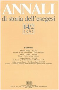 Annali di storia dell'esegesi. Vol. 14/2: 1997.