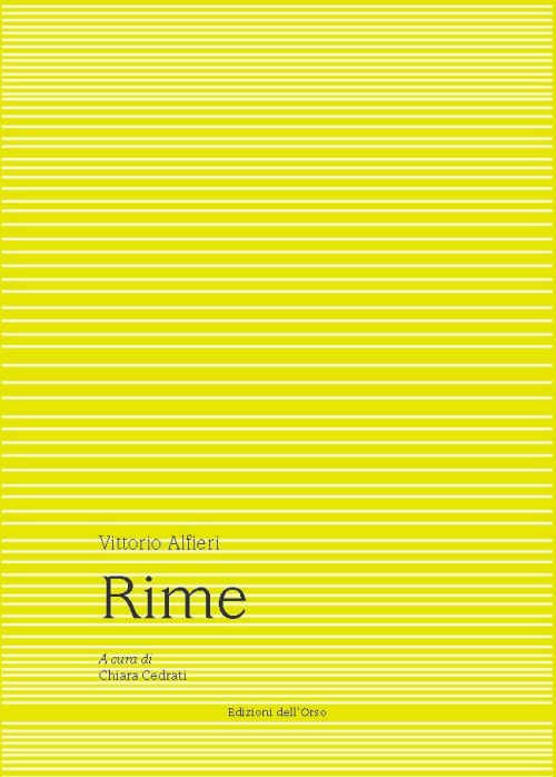 Vittorio Alfieri. Rime