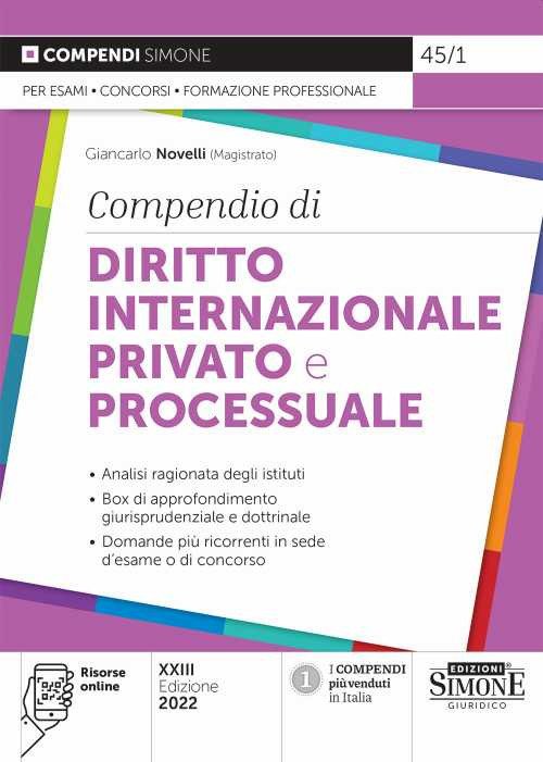 Compendio di diritto internazionale privato e processuale