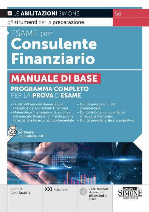 Esame per consulente finanziario. Manuale di base. Programma