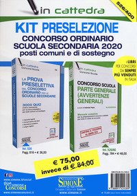 Kit preselezione. Concorso ordinario scuola secondaria 2020. Posti comuni e di sostegno