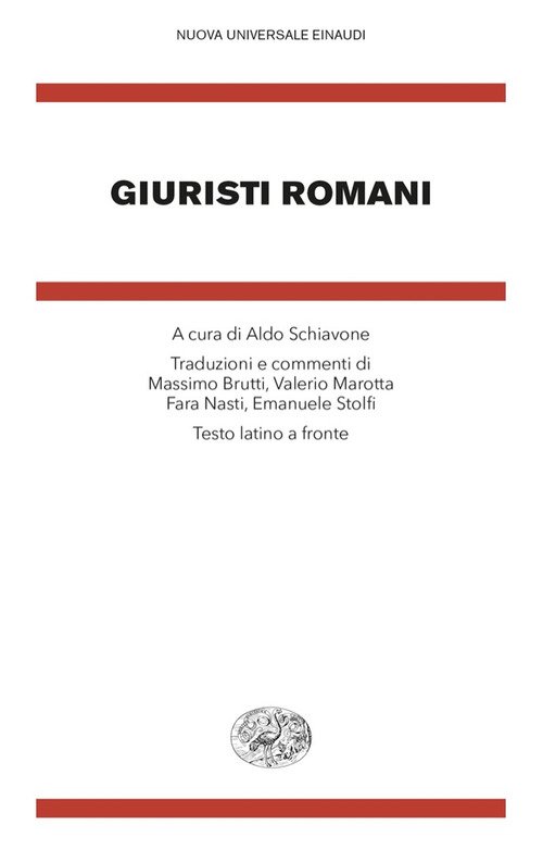 Giuristi romani. Testo latino a fronte