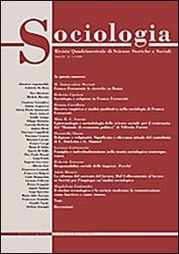 Sociologia. Rivista quadrimestrale di scienze storiche e sociali