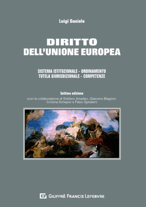 Diritto dell'Unione europea. Sistema istituzionale. Ordinamento. Tutela giurisdizionale. Competenze