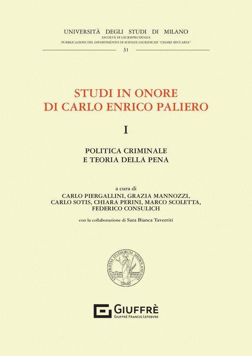 Studi in onore di Carlo Enrico Paliero