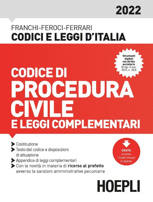 Codice di procedura civile e leggi complementari 2022