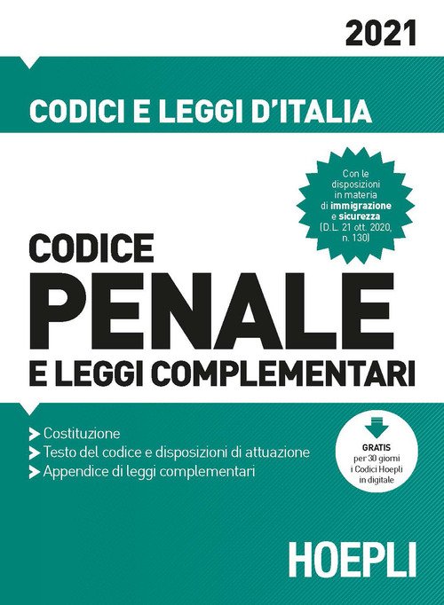 Codice penale e leggi complementari 2021