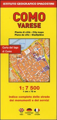 Como 1:7.500. Varese 1:8.000. Ediz. multilingue