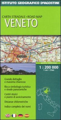 Veneto 1:200.000. Ediz. multilingue