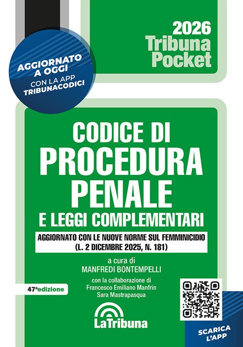 Codice di procedura penale e leggi complementari