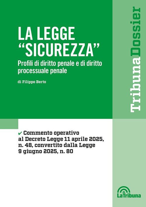La legge «Sicurezza». Profili di diritto penale e di diritto processuale penale