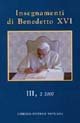 Insegnamenti di Benedetto XVI (2007). Vol. 3/2