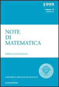Note di matematica. Vol. 19/1