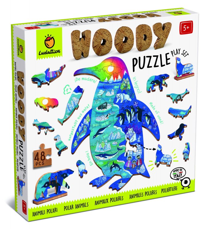 Animali Polari. Woody Puzzle