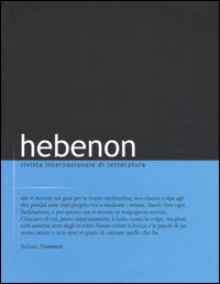 Hebenon. Rivista internazionale di letteratura