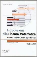 Introduzione alla finanza matematica. Mercati azionari, rischi e portafogli