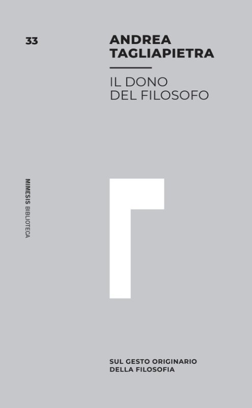 Il dono del filosofo. Sul gesto originario della filosofia