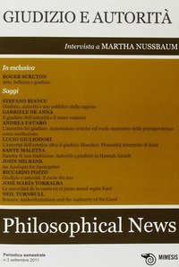 Philosophical news (2012). Vol. 3: Giudizio e autorità.