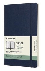 18 Months, Weekly Notebook. Large, Soft Cover. Sapphire Blue