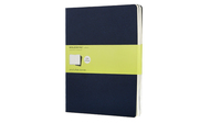 Set 3 Quaderni A Pagine Bianche. Extra Large. Copertina Blu Navy