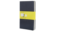 Set 3 Quaderni A Quadretti. Large. Copertina Blu Navy