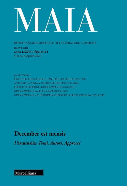 Maia. Rivista di letterature classiche