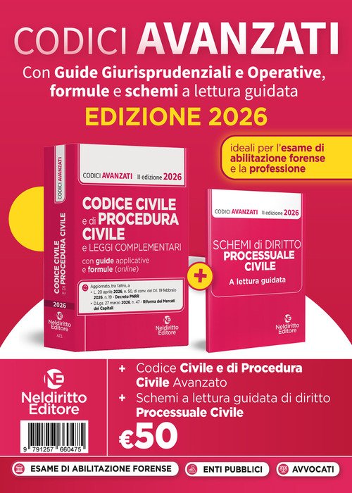Codice Civile e Procedura Civile avanzato 2026