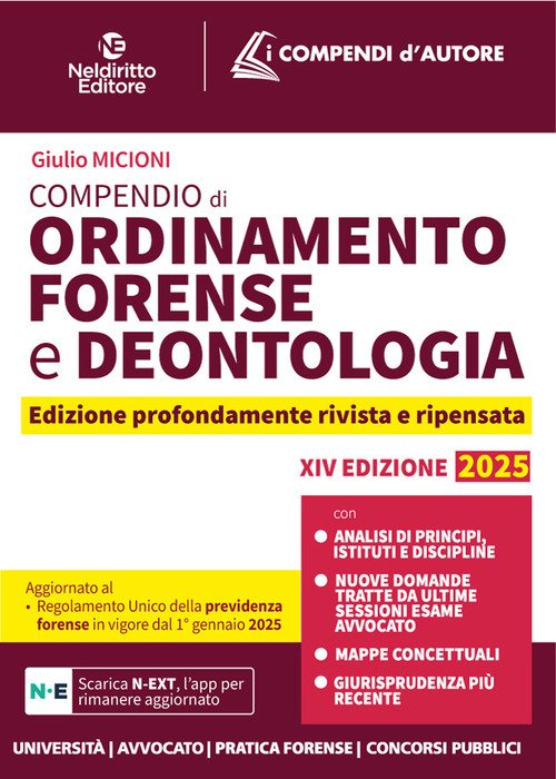 Compendio di Ordinamento e Deontologia Forense 2025