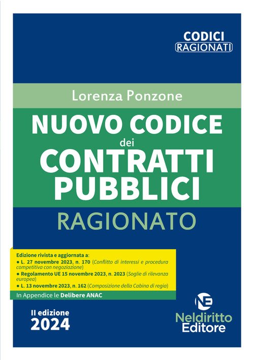 Nuovo codice dei contratti pubblici ragionato
