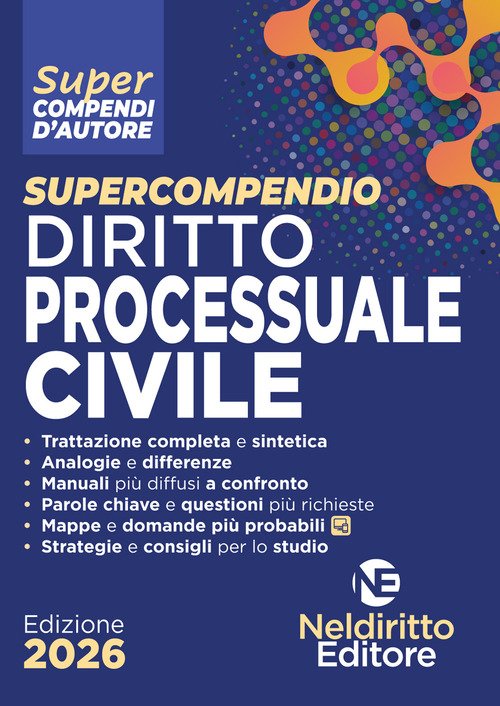 Supercompendio di diritto processuale civile 2026
