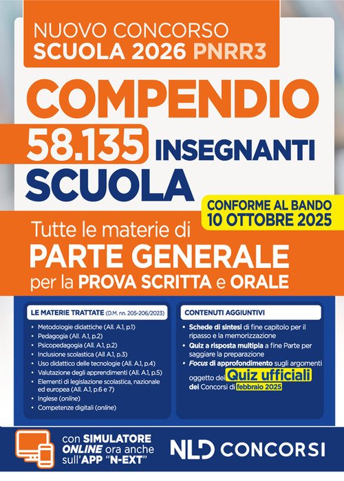 Concorso Scuola PNRR3 2025. Compendio di parte generale per tutte le materie della prova scritta e orale