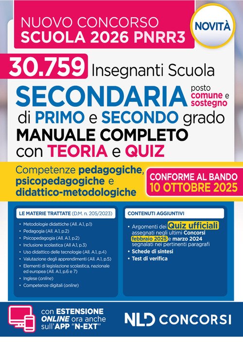 Concorso Scuola PNRR3. Manuale con Teoria e Test di verifica per il nuovo concorso docenti scuola secondaria 2025-2026