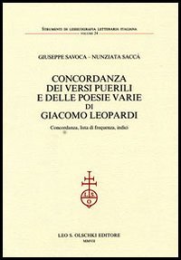 Concordanza dei «Versi puerili» e delle poesie varie di Giacomo Leopardi