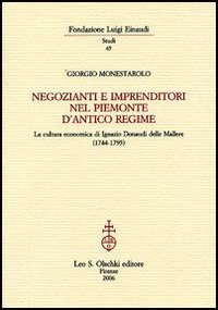 Negozianti e imprenditori nel Piemonte d'antico regime