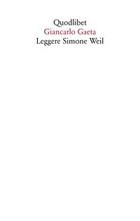 Leggere Simone Weil