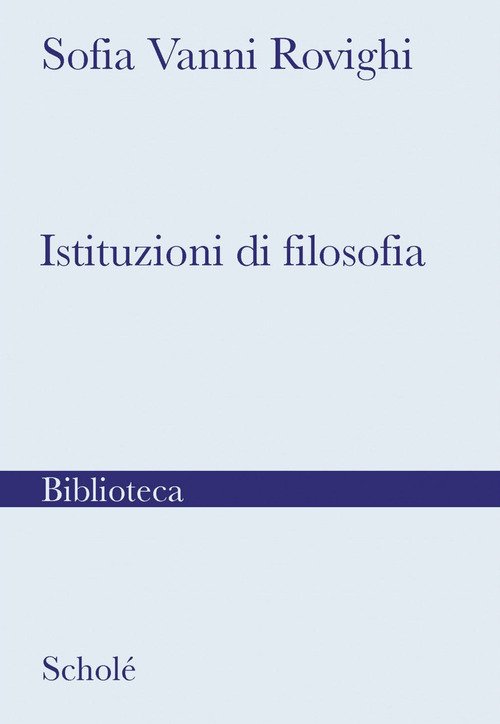 Istituzioni di filosofia
