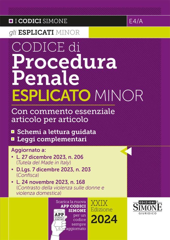 Codice di procedura penale. Esplicato minor